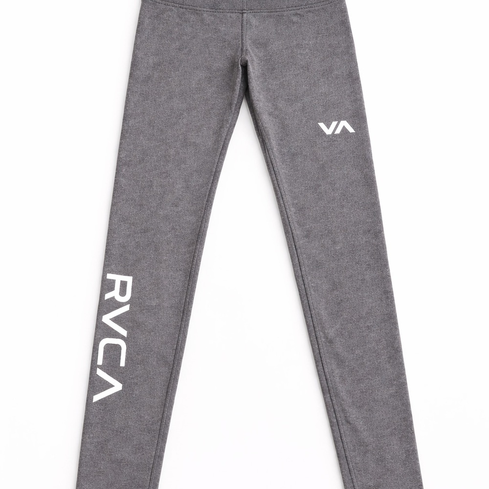 RVCA Women’s Black Logo Performance Leggings Size M